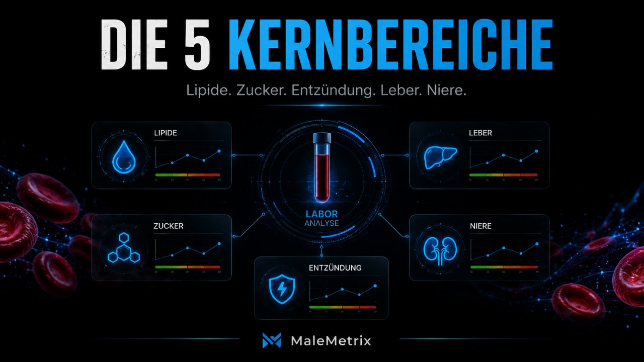 Die 5 Kernbereiche: Lipide, Zucker, Entzündung, Leber, Niere