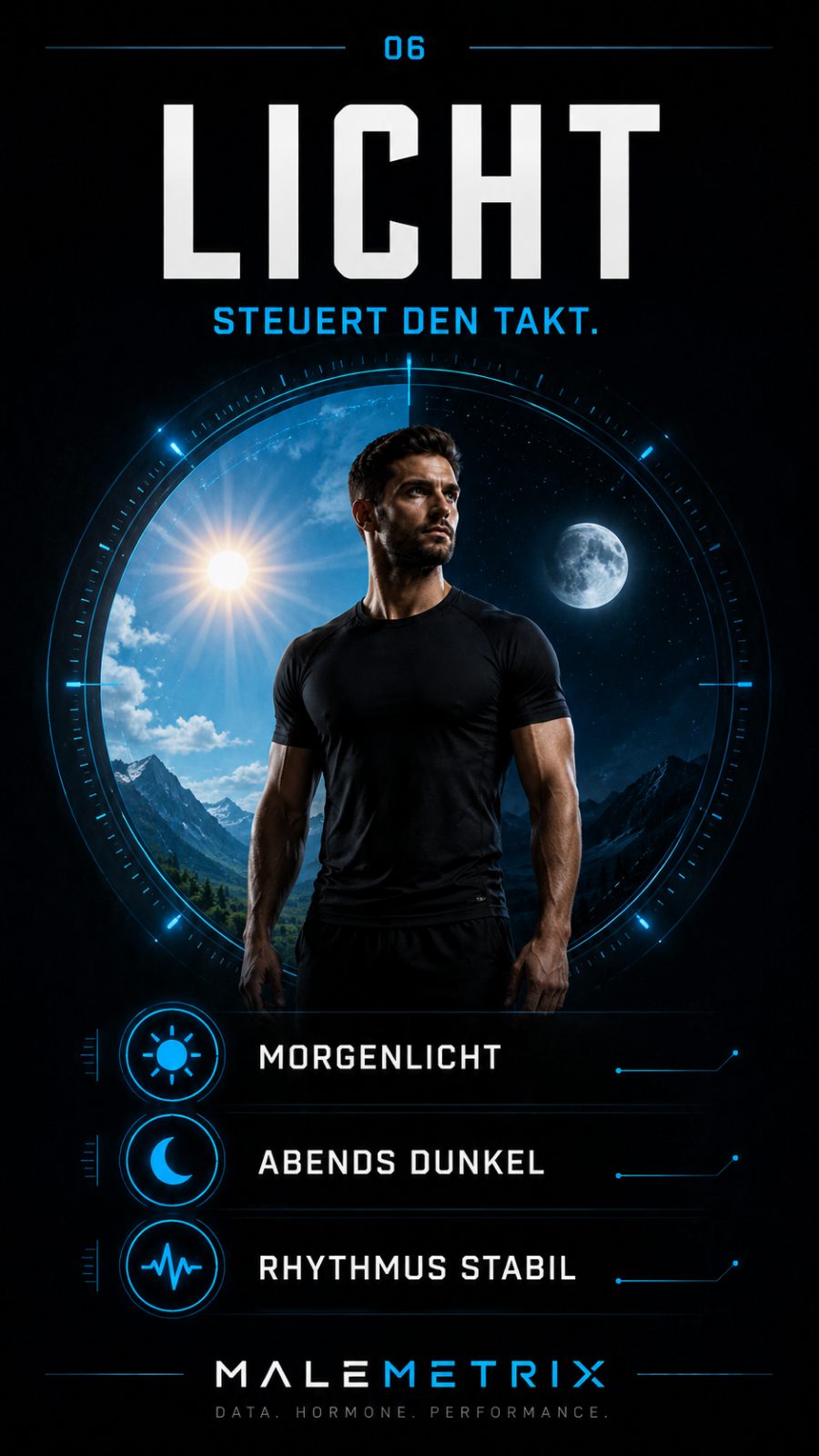 Licht steuert den Takt: Morgenlicht, abends dunkel, Rhythmus stabil