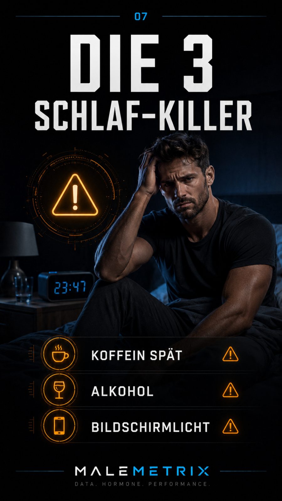 Die 3 Schlaf-Killer: Koffein spät, Alkohol, Bildschirmlicht