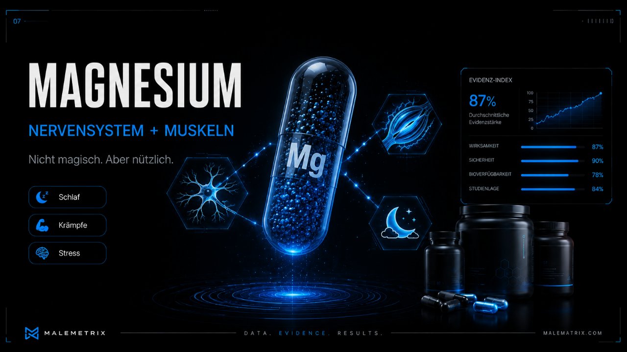 Magnesium für Nervensystem und Muskeln: nicht magisch, aber nützlich — Schlaf, Krämpfe, Stress